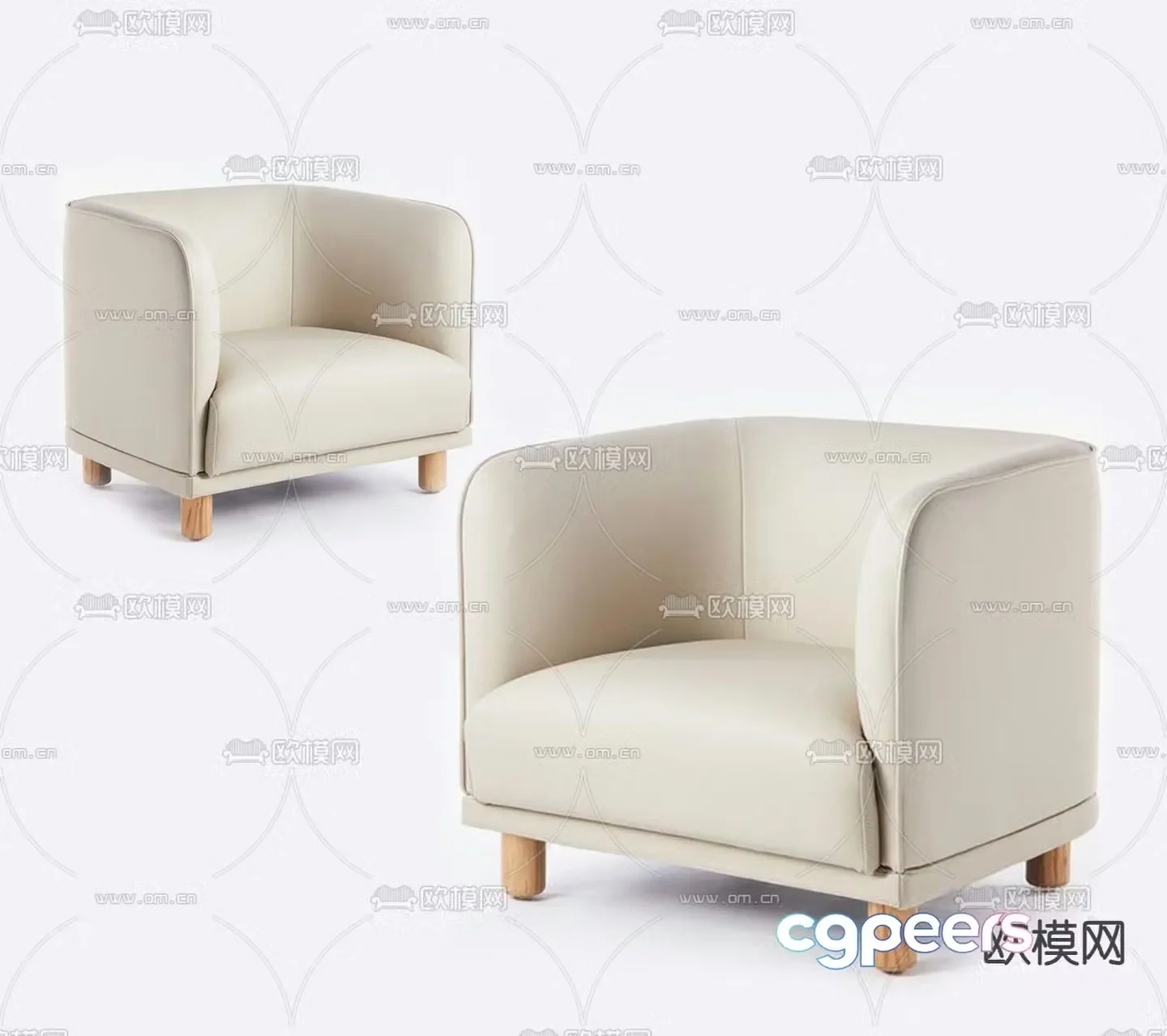 Modern children’s sofa 3d model