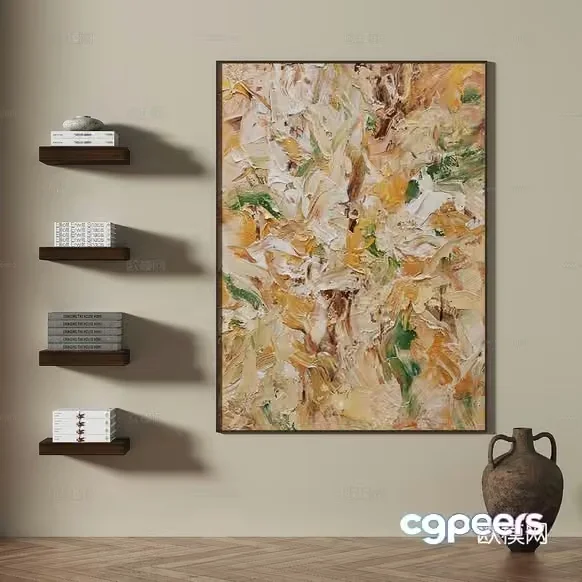 Modern Art Print 3D Model – 5359 – VRAY Render