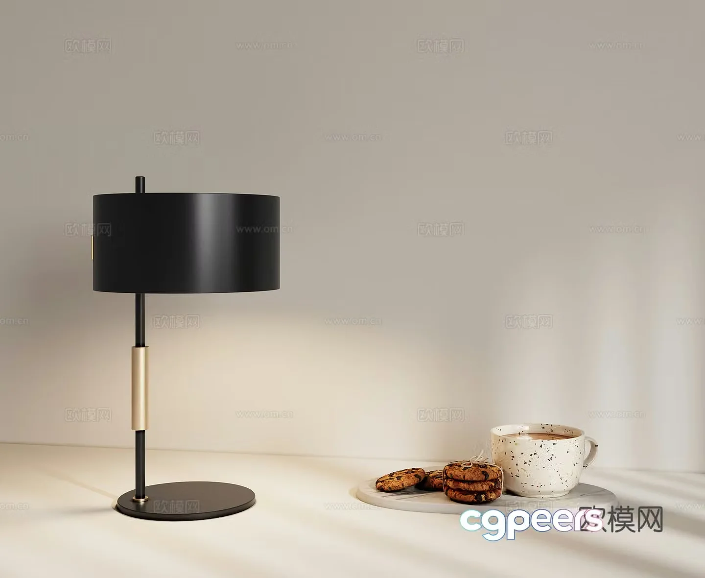 Modern desk lamp 3d model