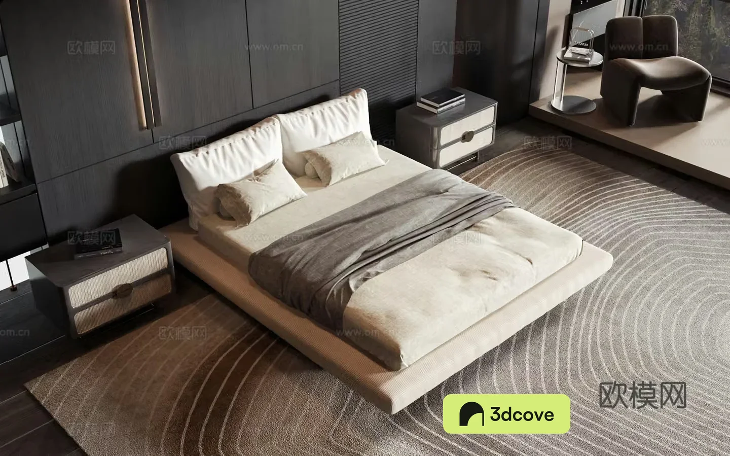 Modern style product bed