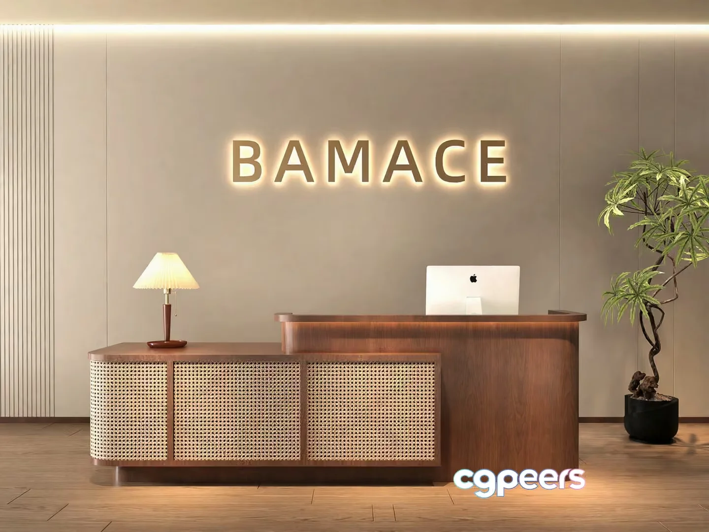 A Reception Desk 3D Model – 10033 – VRAY Render