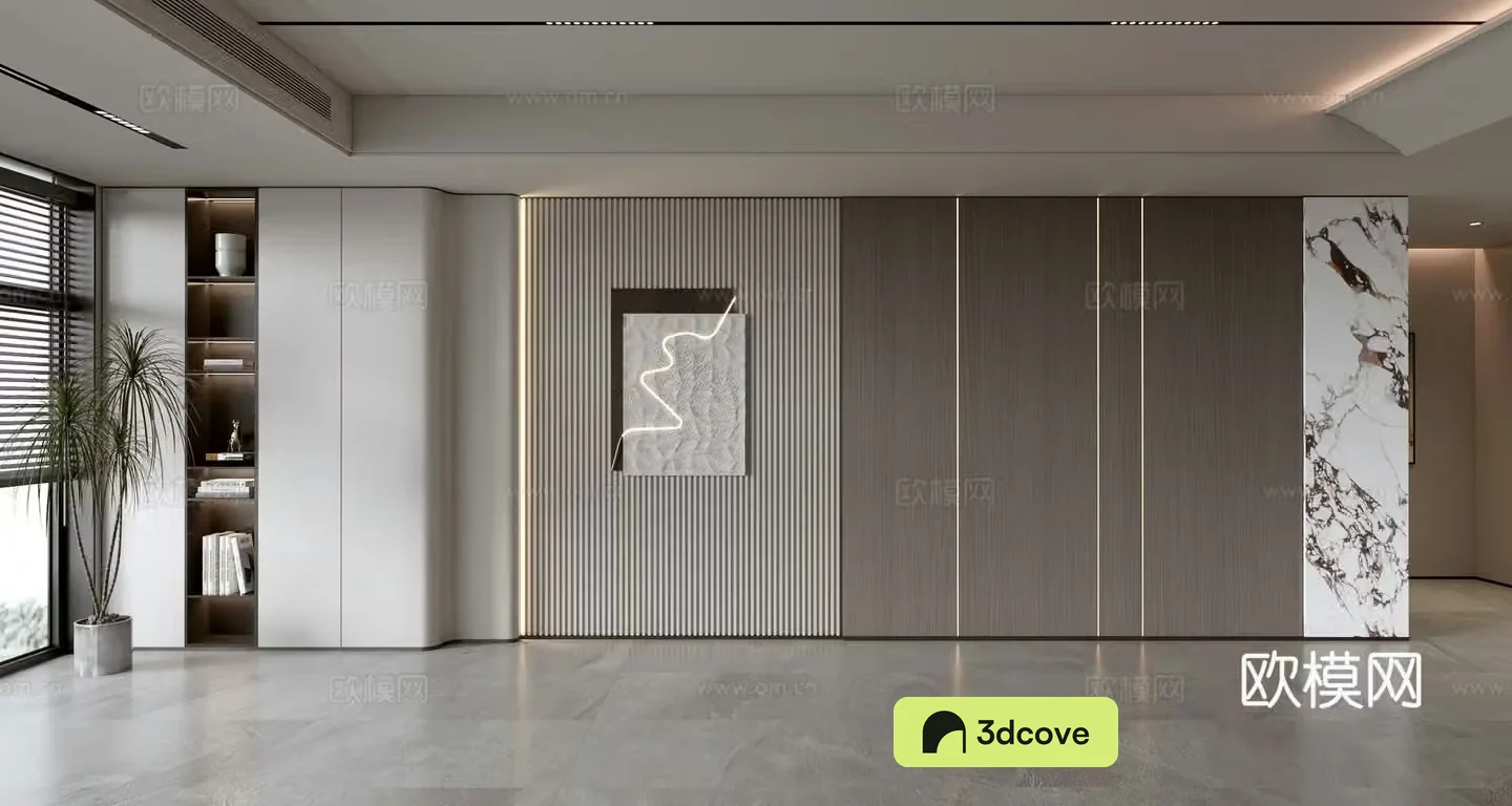 Modern sofa background wall