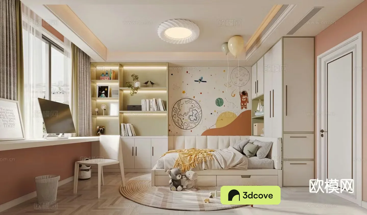 Tatami children’s room 3d model of children’s room