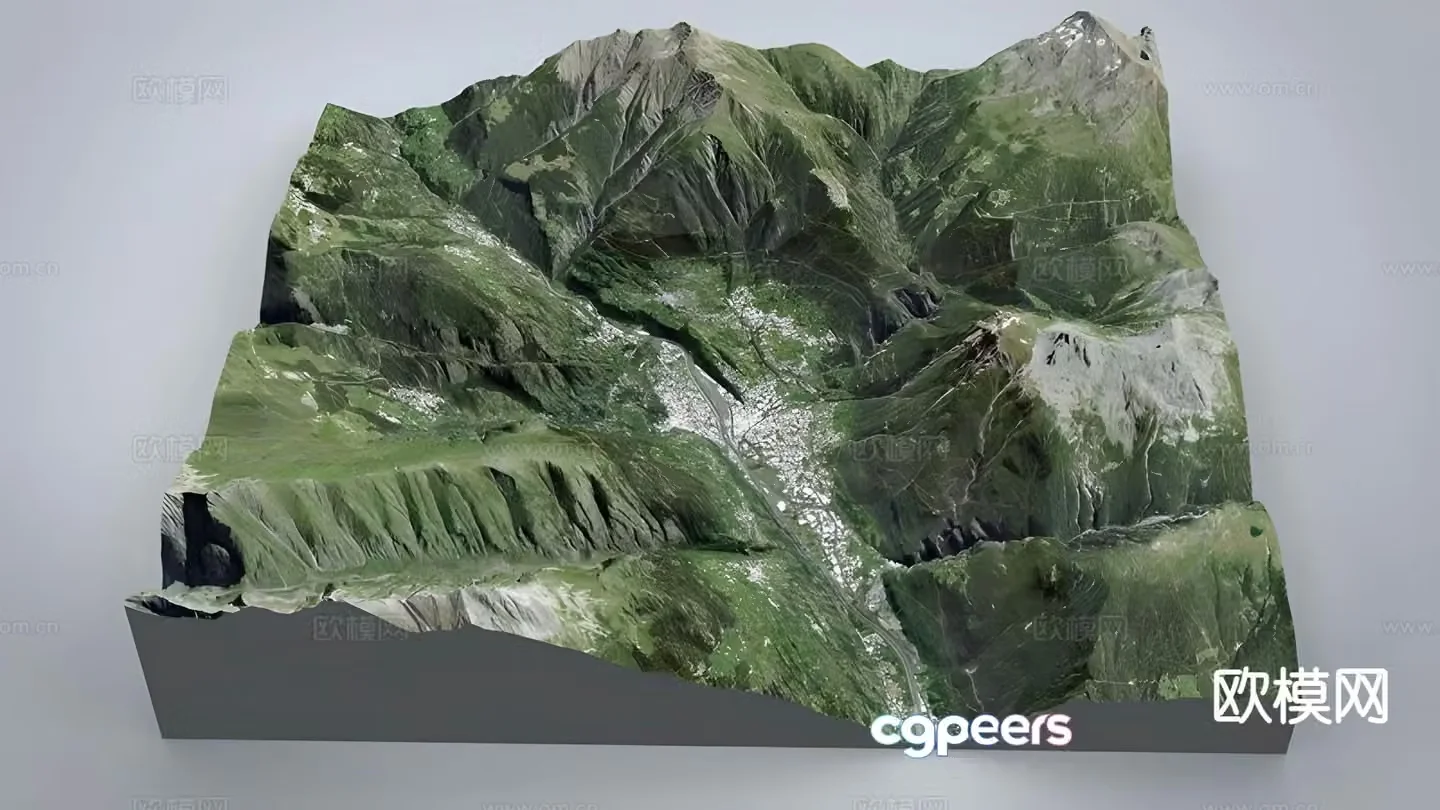 Mountain landscape 3d model