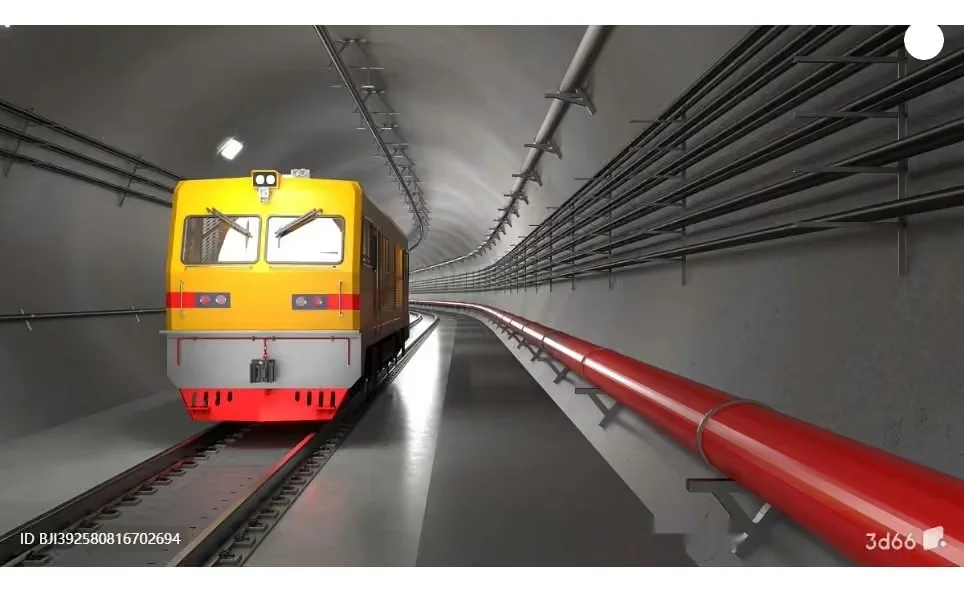 A Yellow Train 3D Model – 11505 – VRAY Render