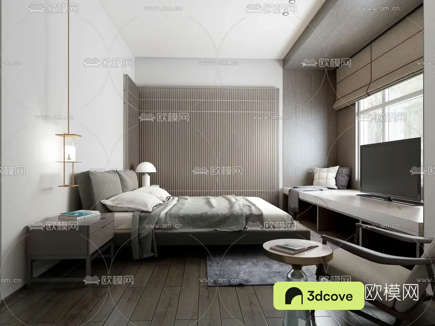 Modern B&B guest room