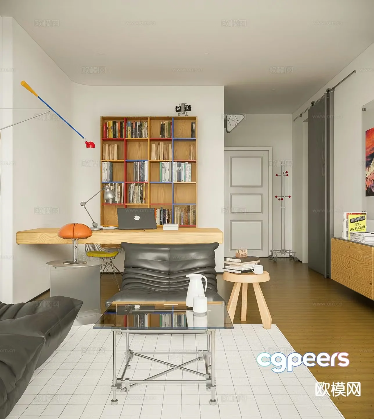 Bauhaus style study 3D model