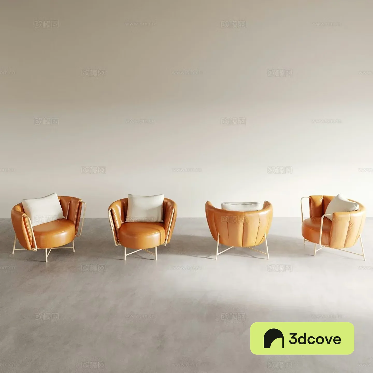 Modern leather sofa chair armchair