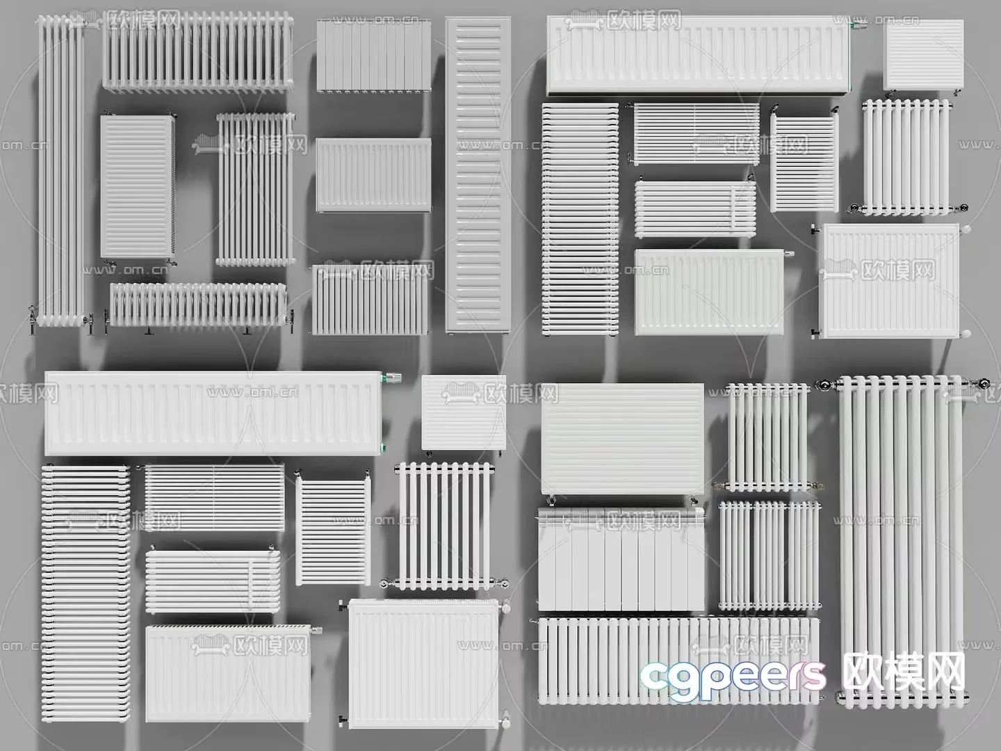 Radiators. They Are White 3D Model – 9186 – VRAY Render