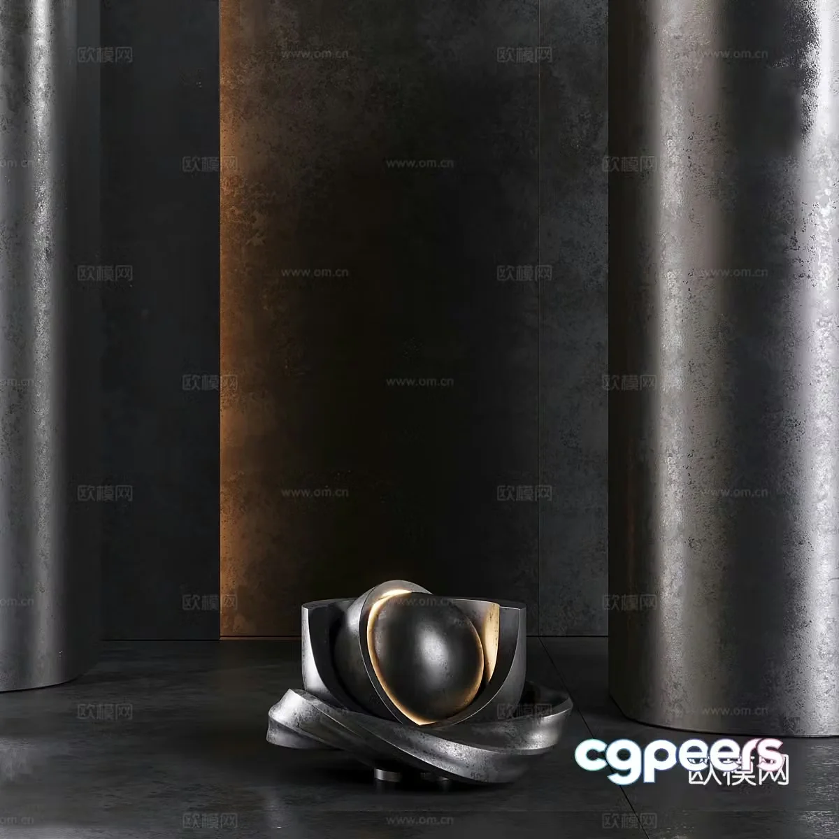Art paint Art paint Microcement Concrete wall Texture paint Latex paint Dark micro 3D model