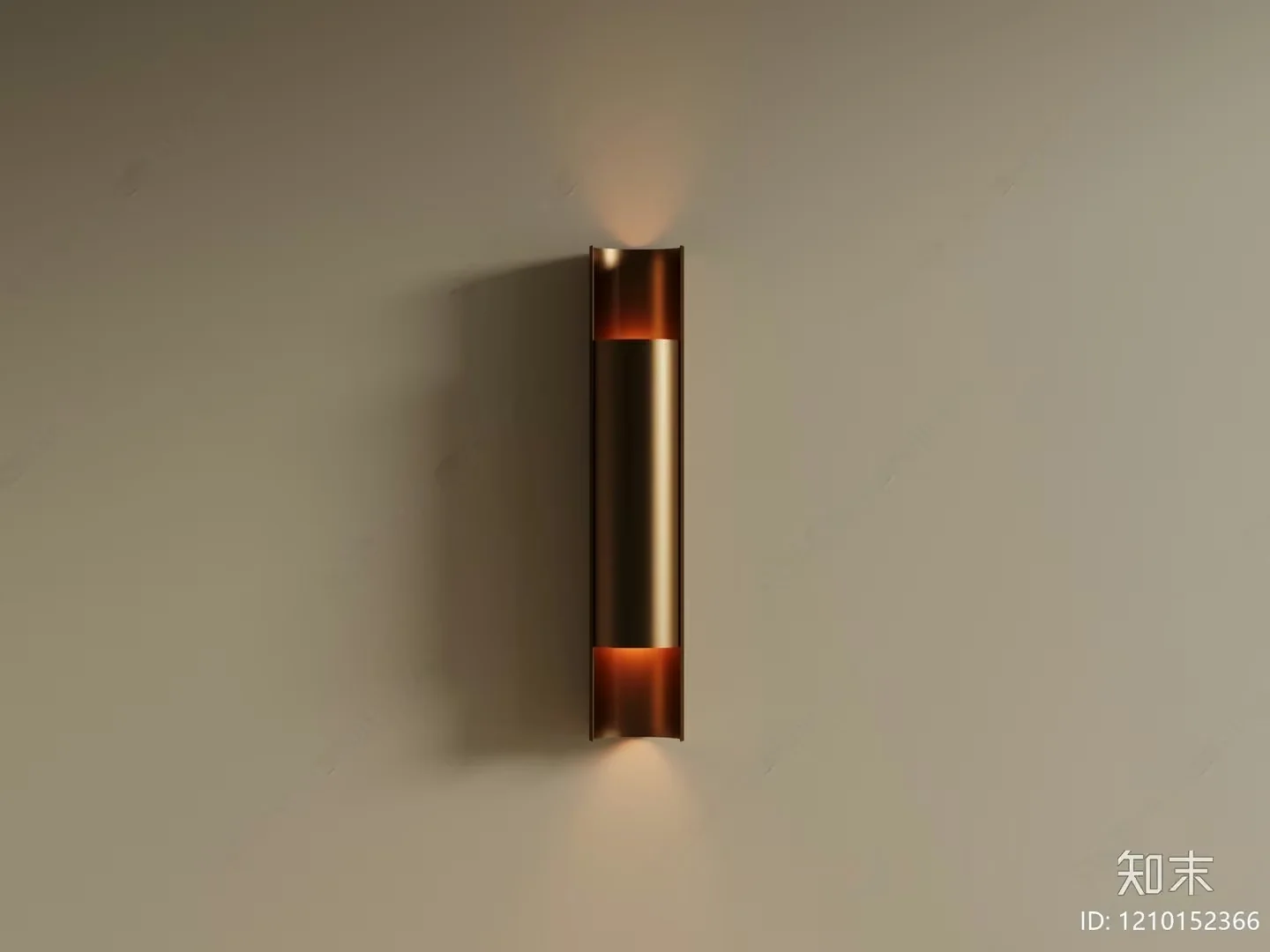 Gold Light Fixture 3D Model – 5307 – VRAY Render