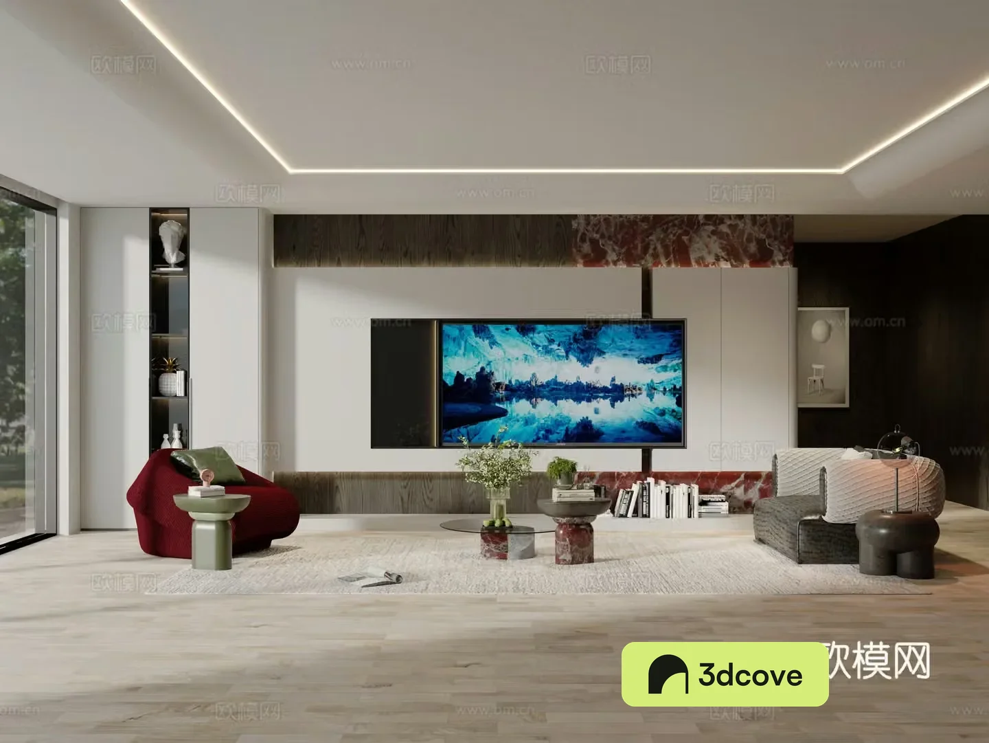 Postmodern living room