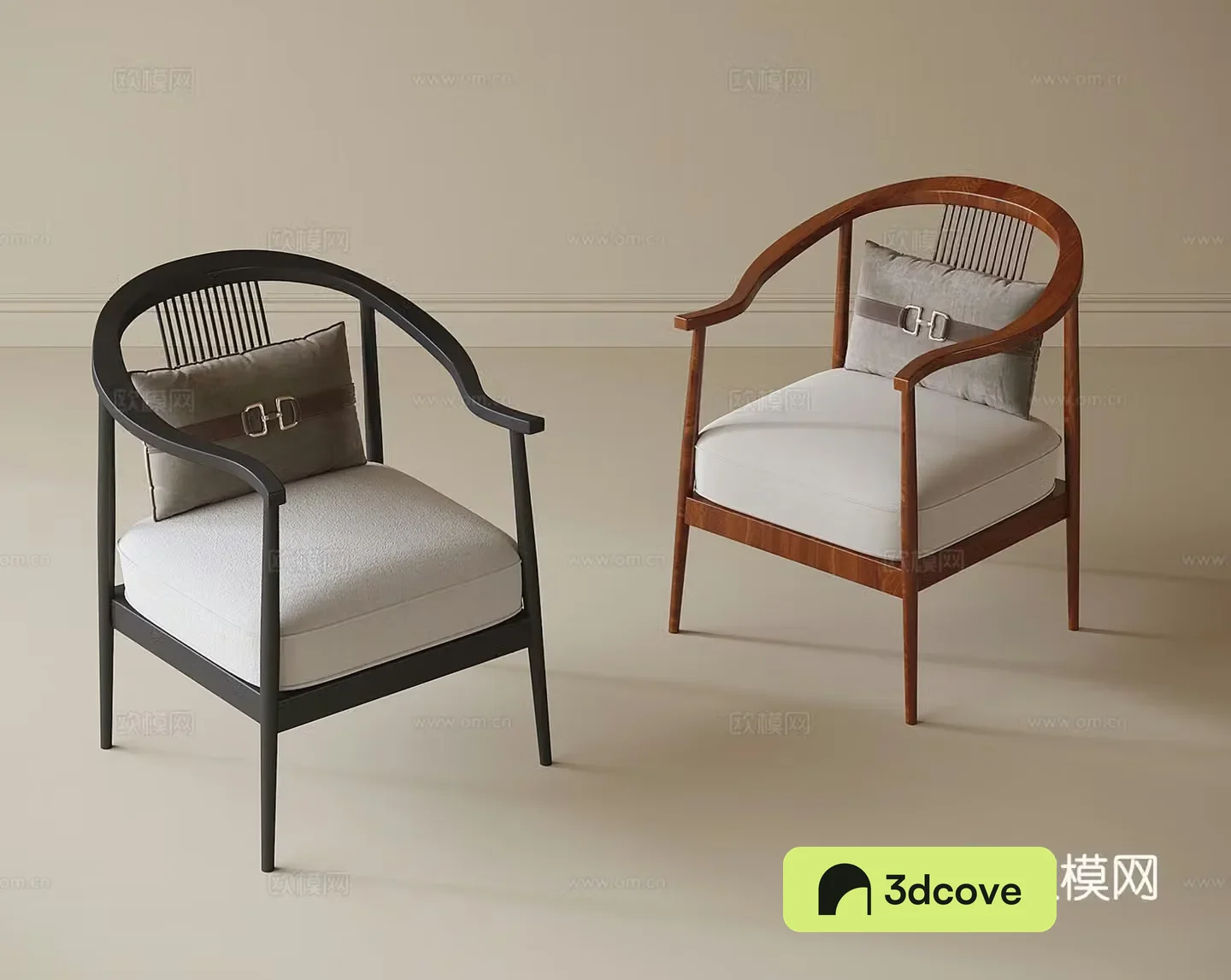 New Chinese style single chair tea chair dining chair book chair