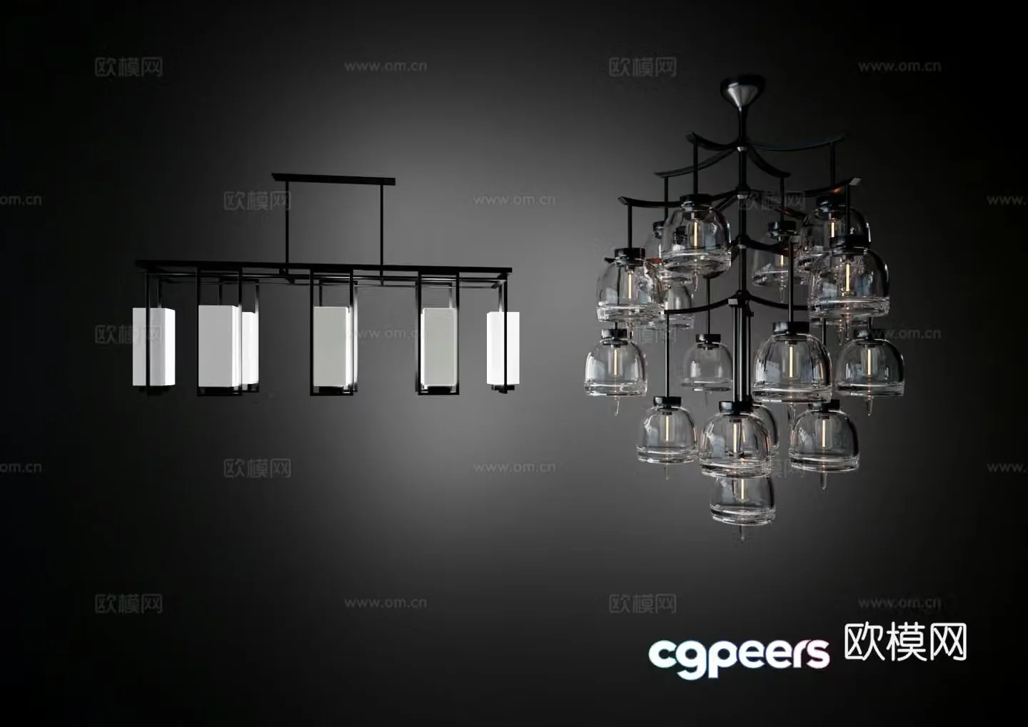 Modern Chandelier Crystal Chandelier 3d Model