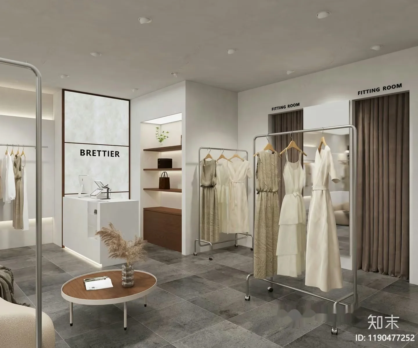 Modern Clothing Store 3D Model – 11449 – VRAY Render