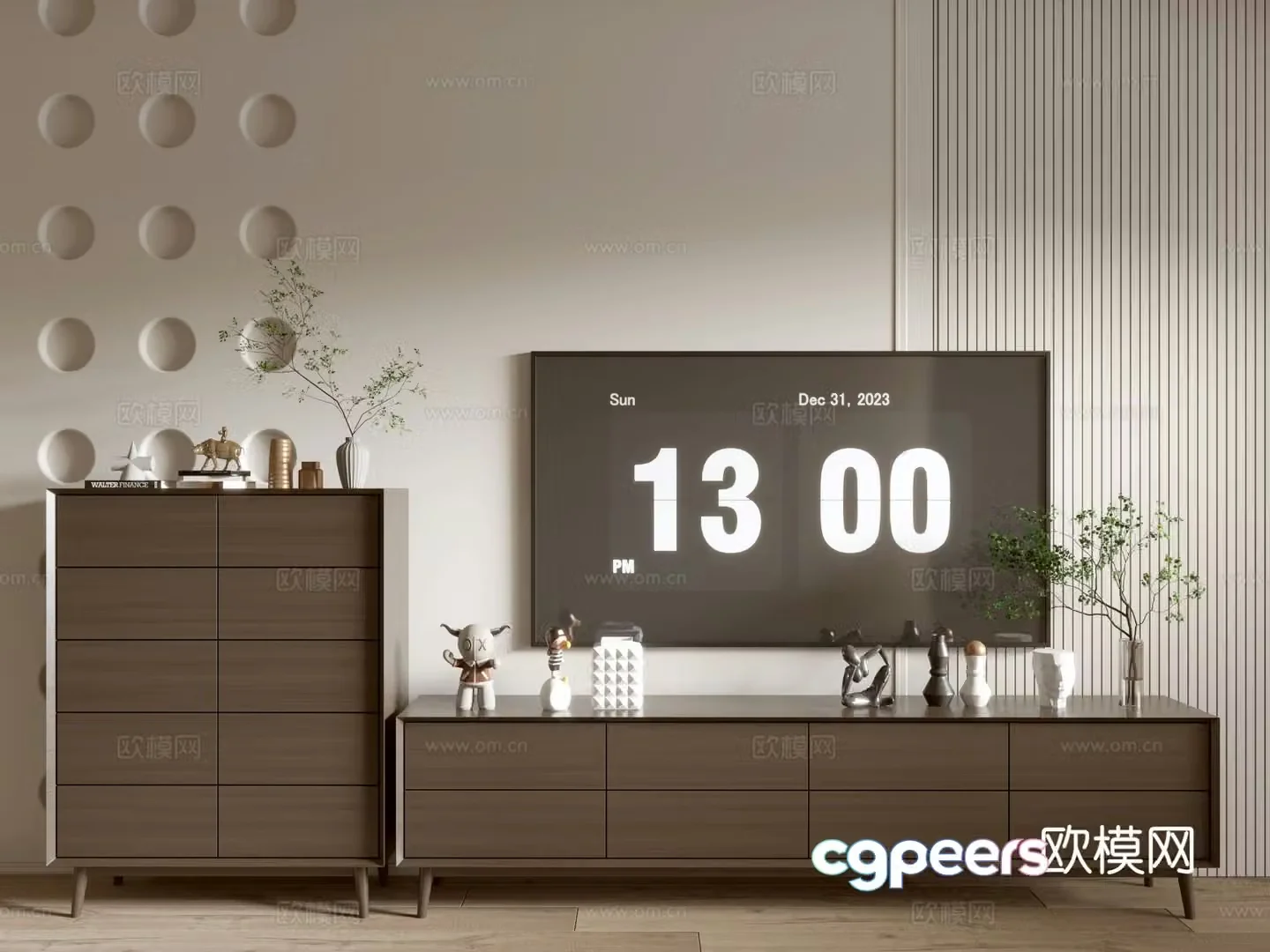 Modern TV cabinet 3d model