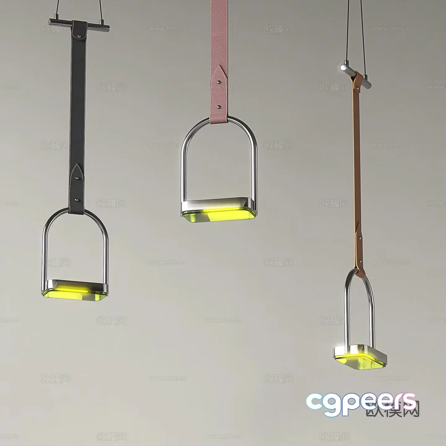 Modern bedside small chandelier 3d model