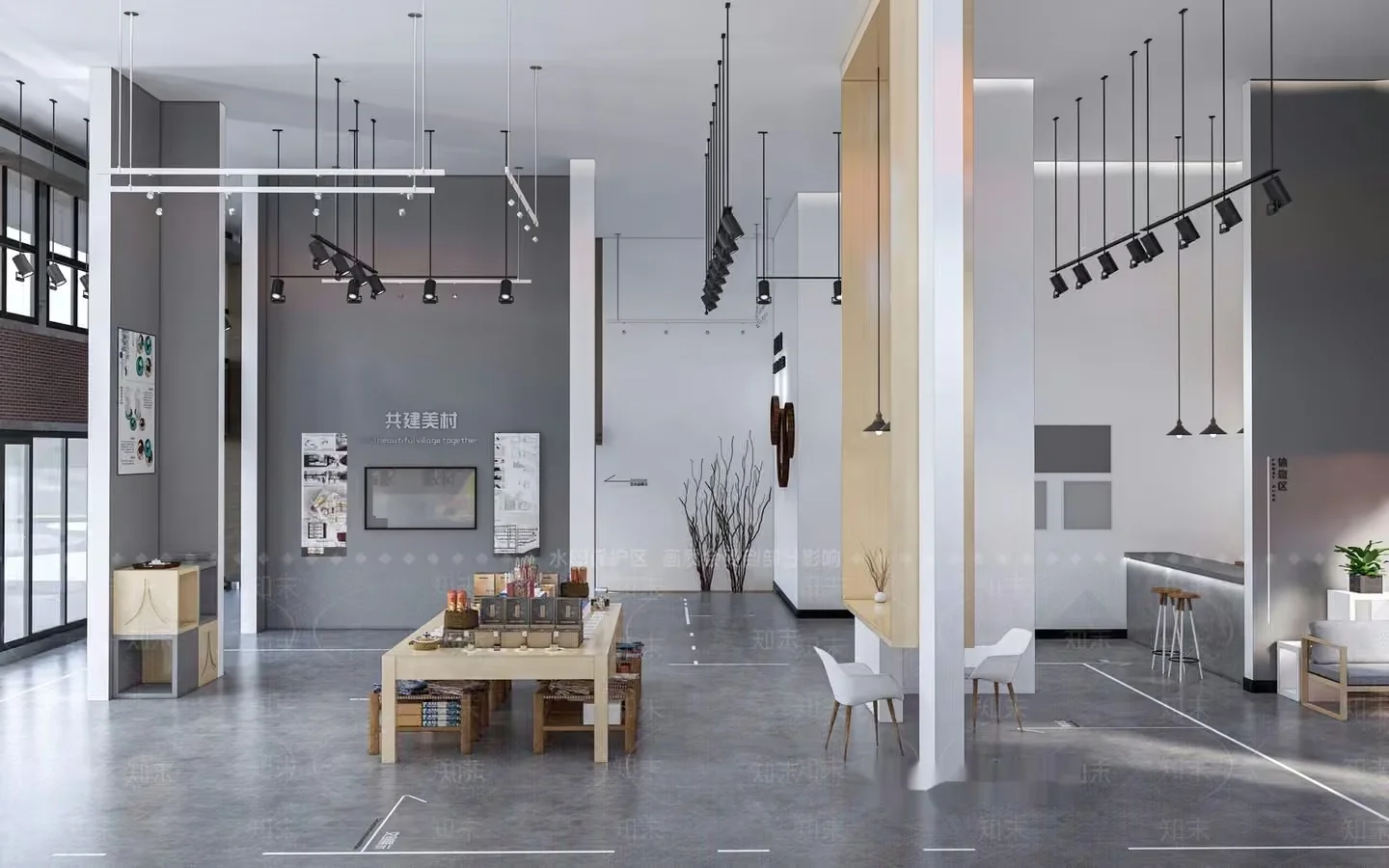Modern Open Space 3D Model – 5455 – VRAY Render
