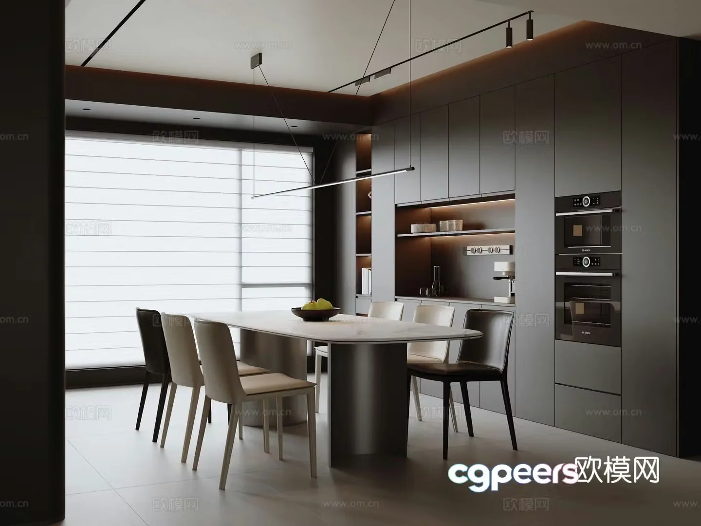 Italian restaurant 3d model