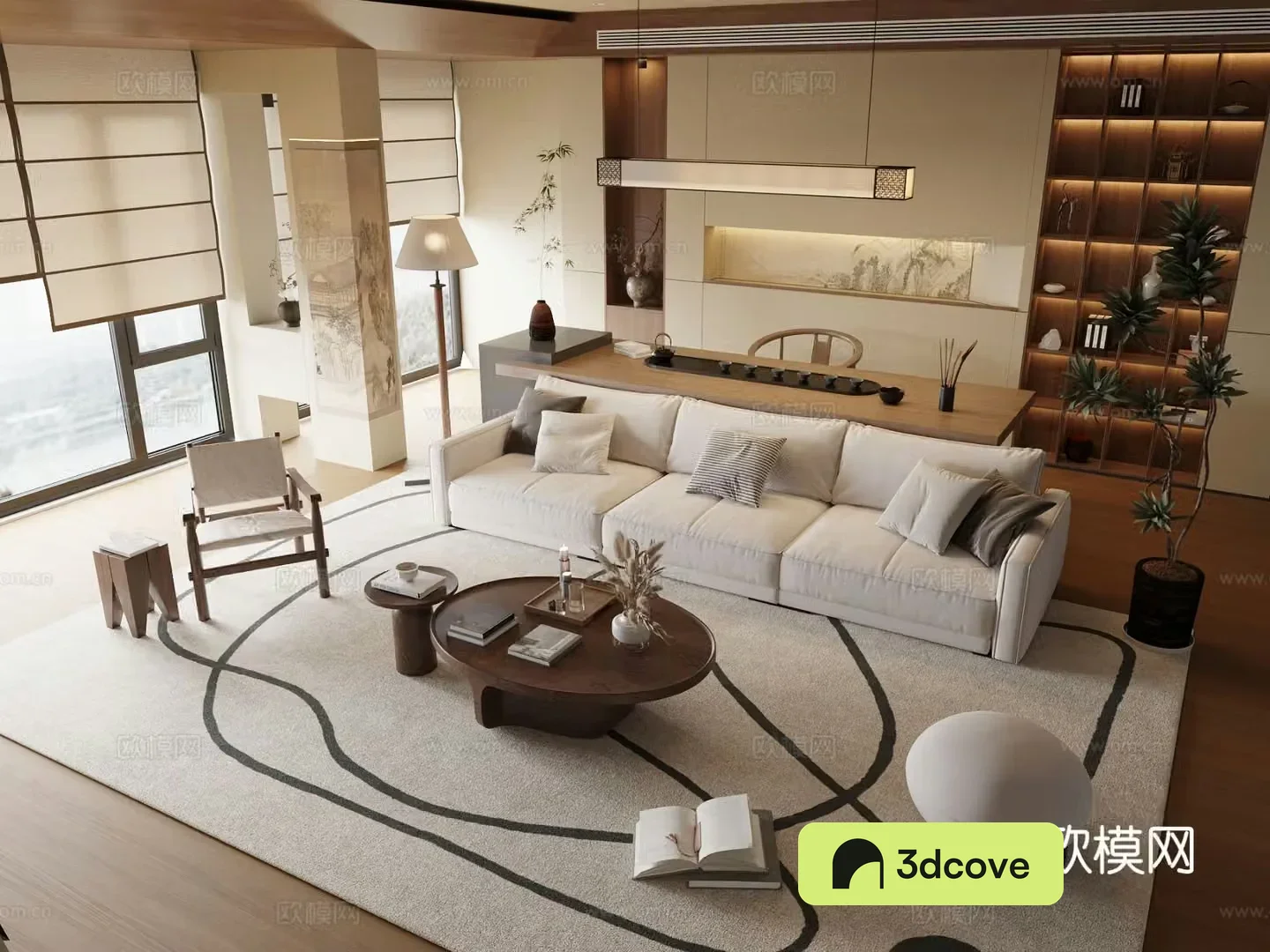 Medieval style modular sofa