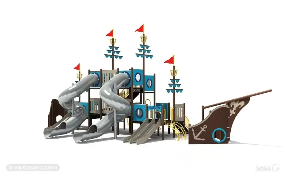 A Pirate-Themed Playground 3D Model – 8349 – VRAY Render
