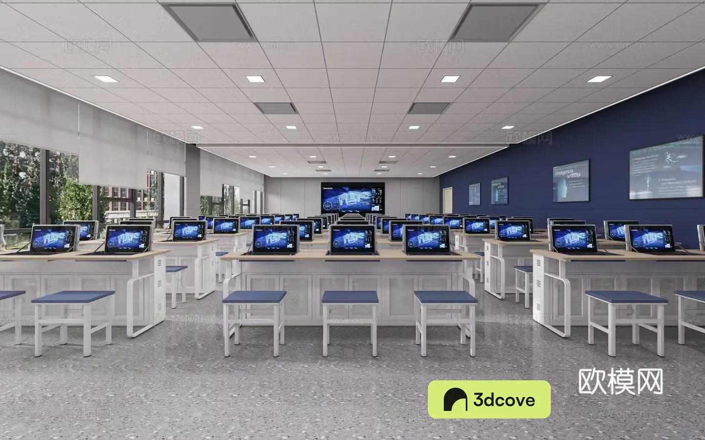 Modern computer classroom