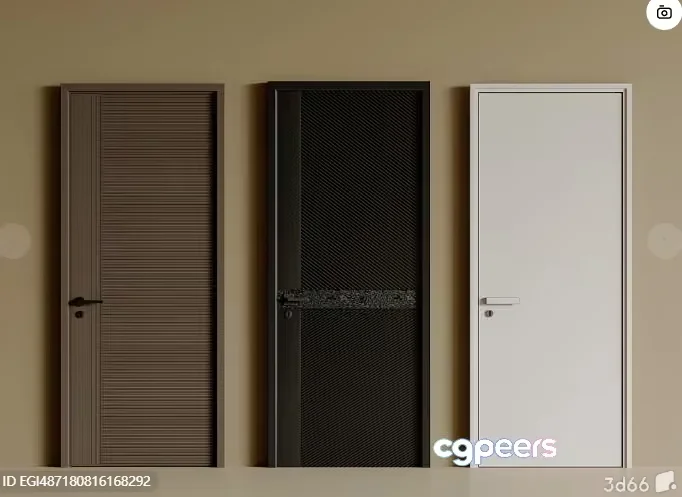 Modern Interior Doors 3D Model – 17540 – VRAY Render