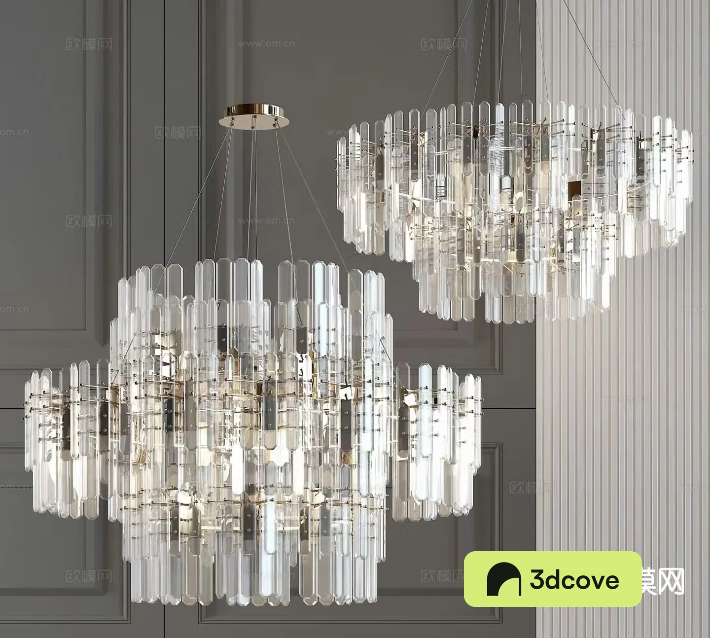 Light luxury crystal chandelier