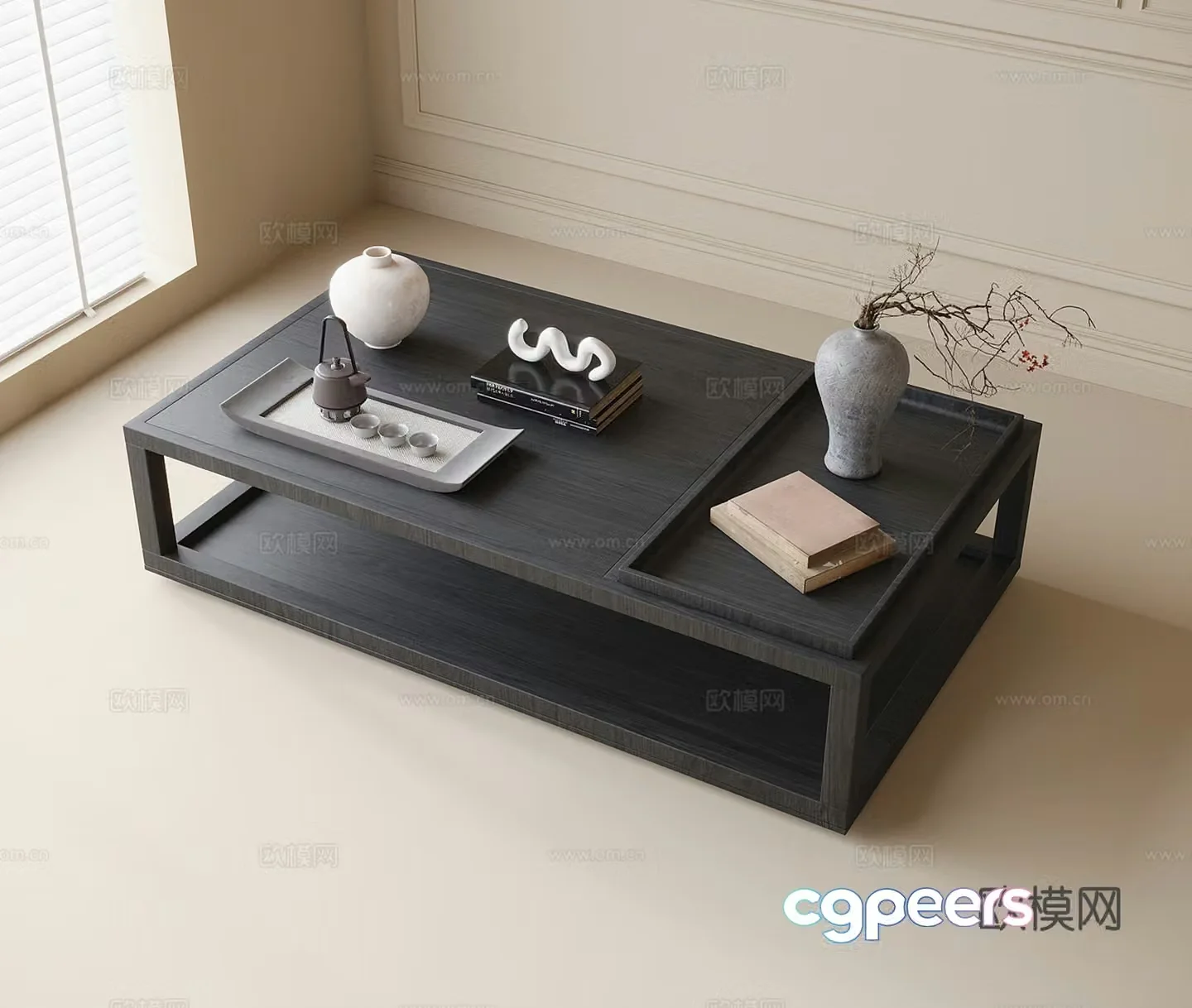 New Chinese coffee table 3d model