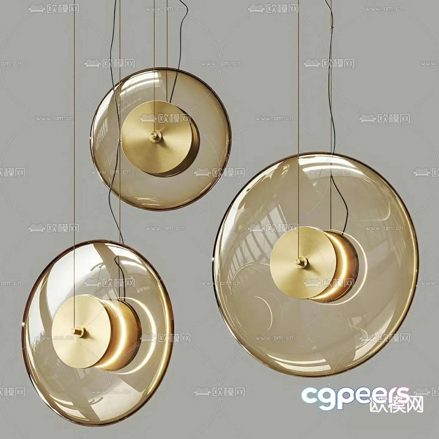 Venicem Zen light luxury chandelier glass chandelier 3d model