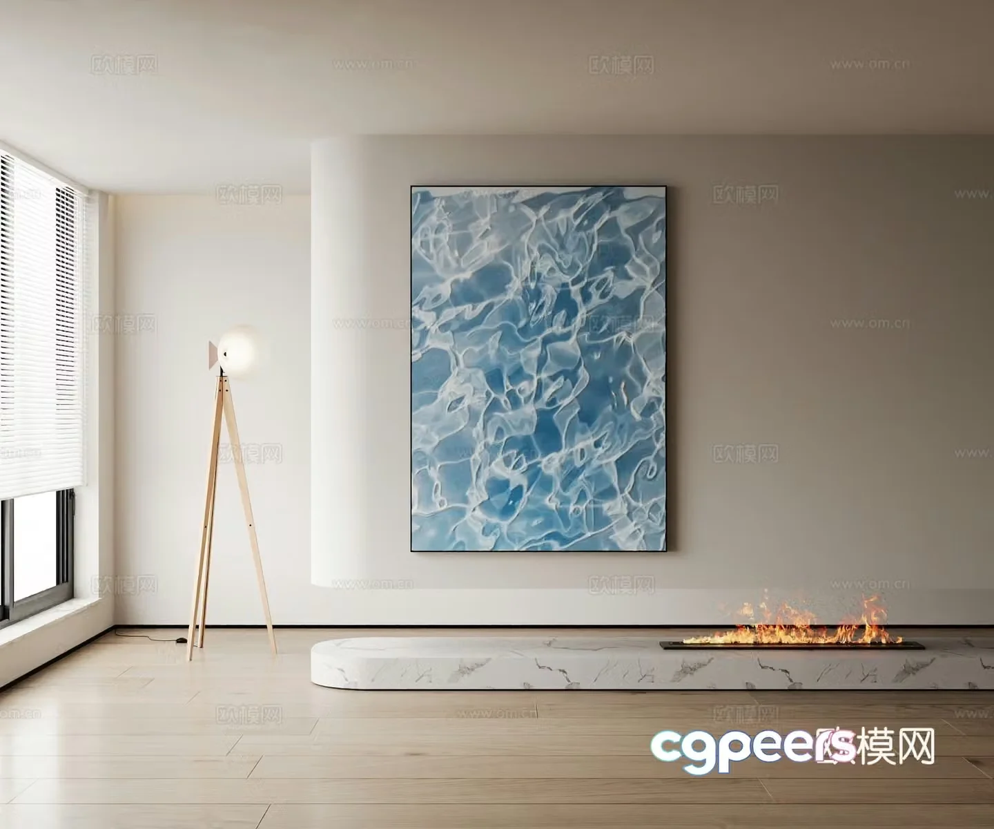 Modern decorative painting 3d model