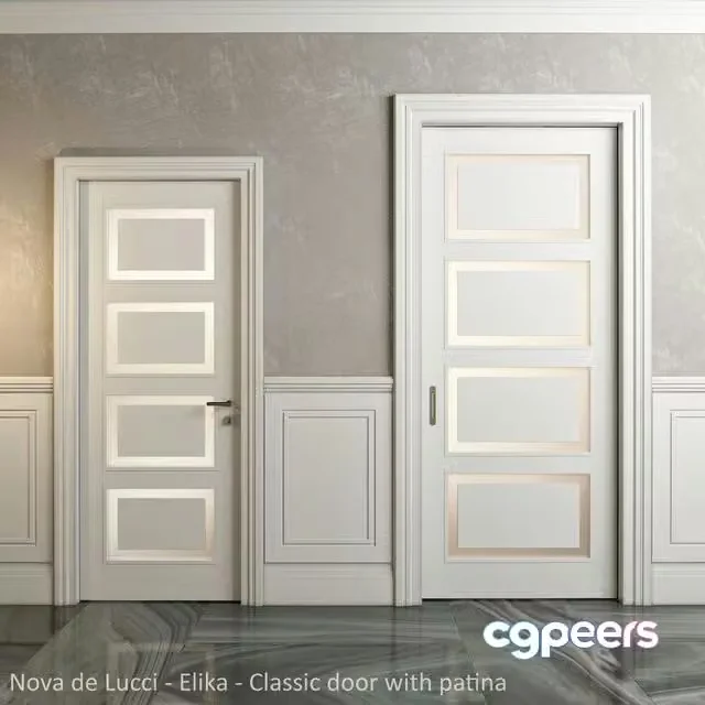 3ds Max Free – Classic doors and panels – Nova de Lucci – Elika