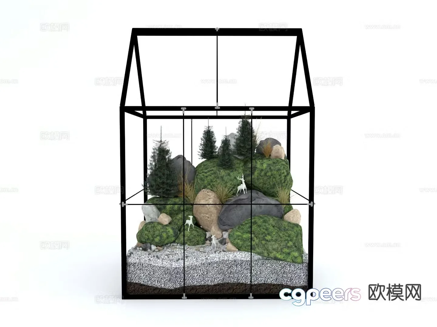 Plant greenhouse plant landscape 3d model