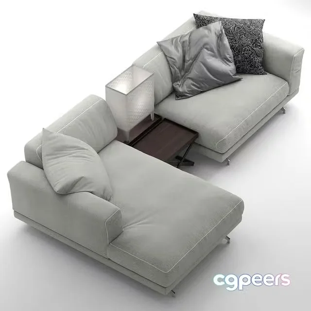 3ds Max Free – sofa Vibieffe 470 FANCY Sectional sofa