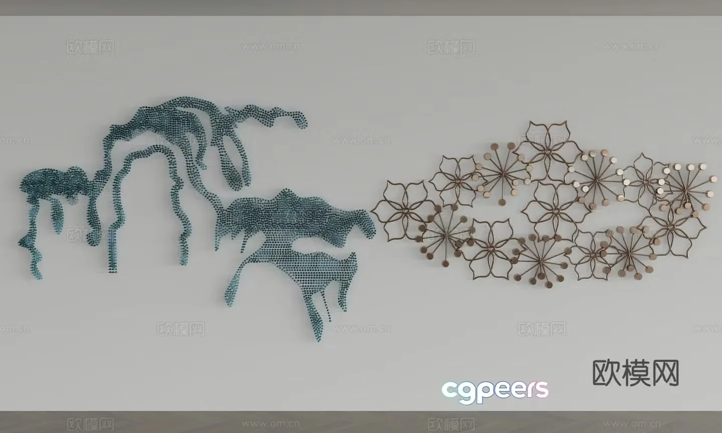 Modern wall decoration 3d model