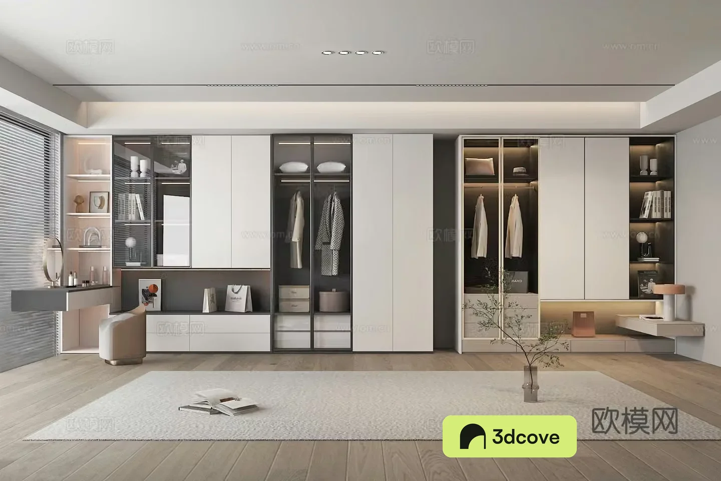 Modern wardrobe dressing table