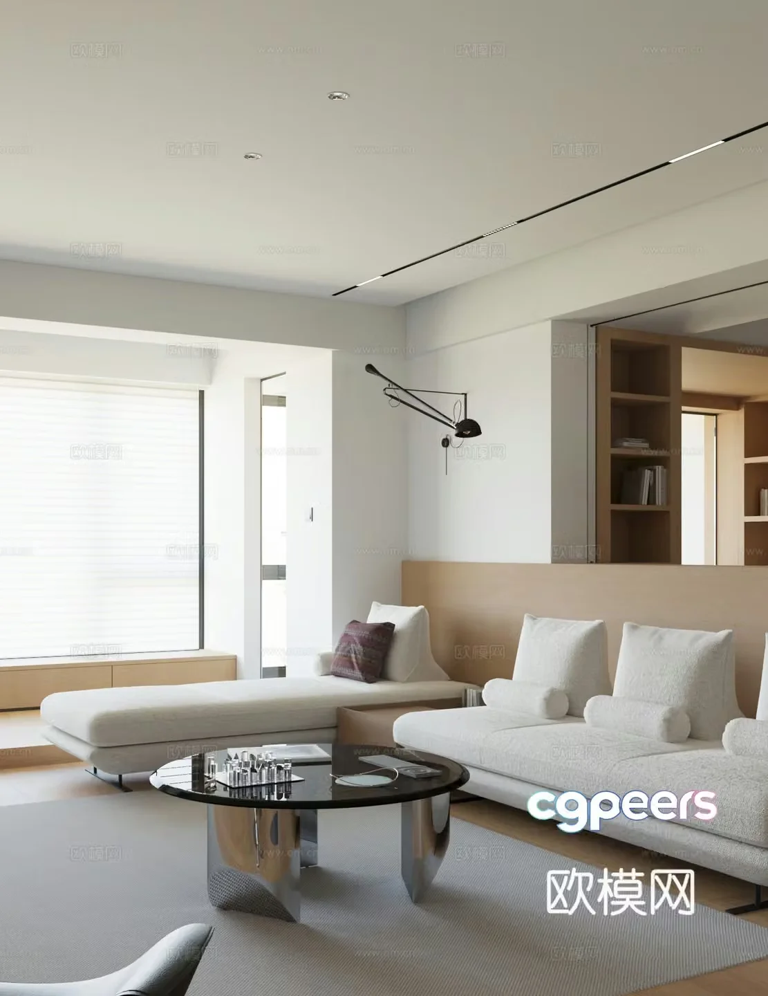 Modern living room 3d model