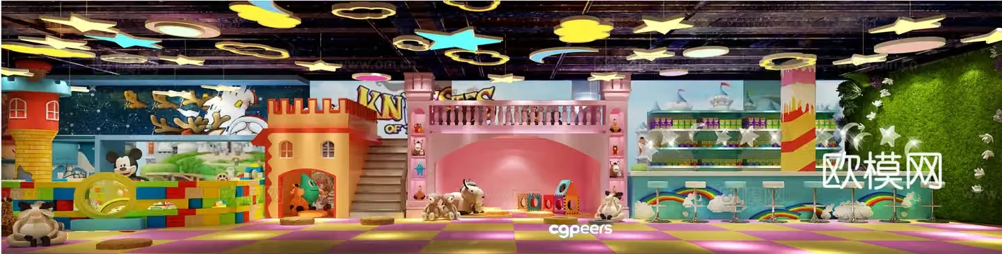 A Colorful Playroom 3D Model – 3151 – VRAY Render