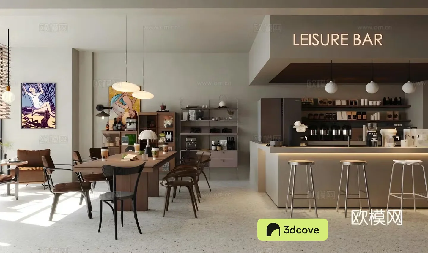 Wasabi Cafe 3D Model