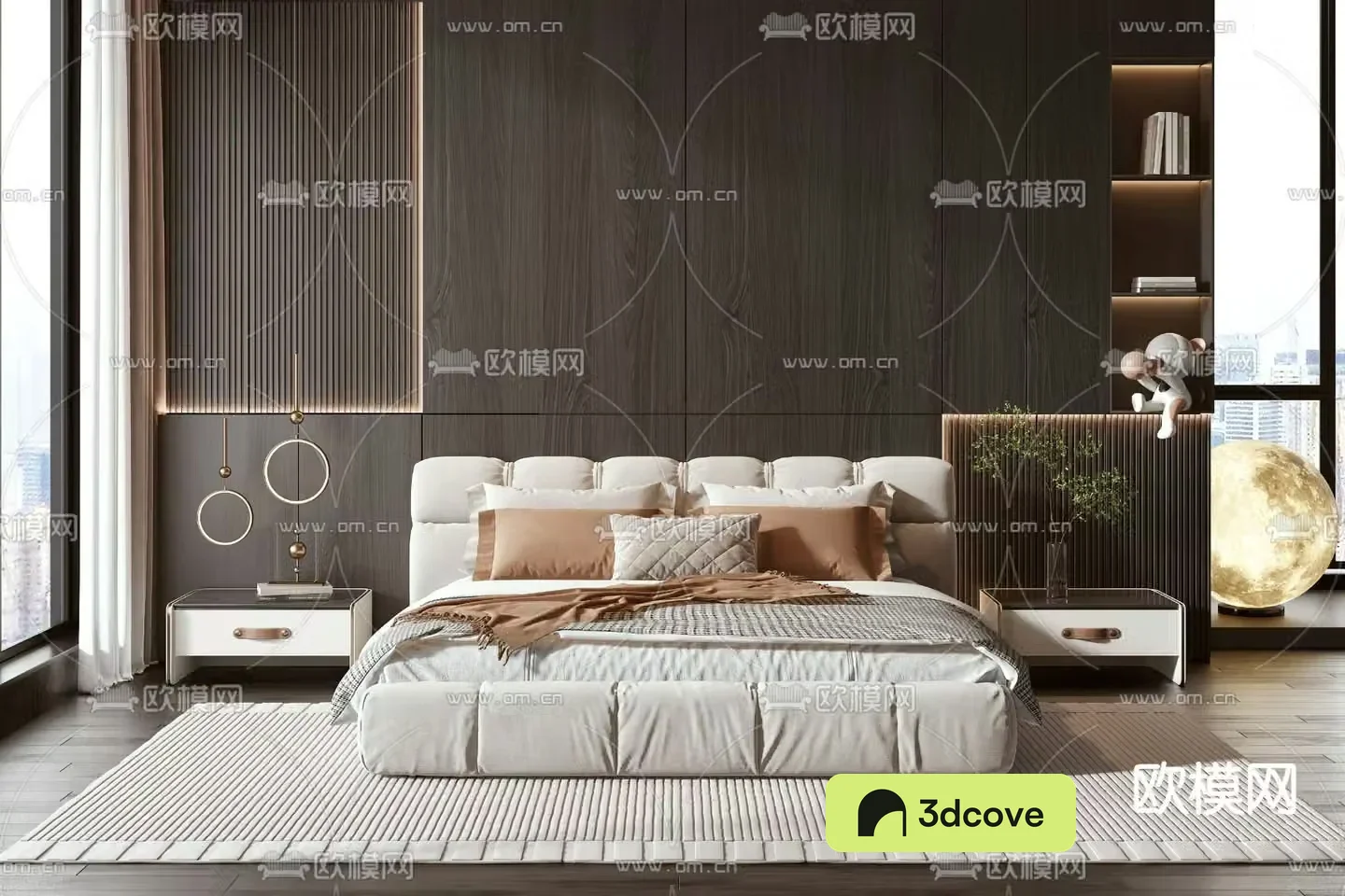 Modern double bed