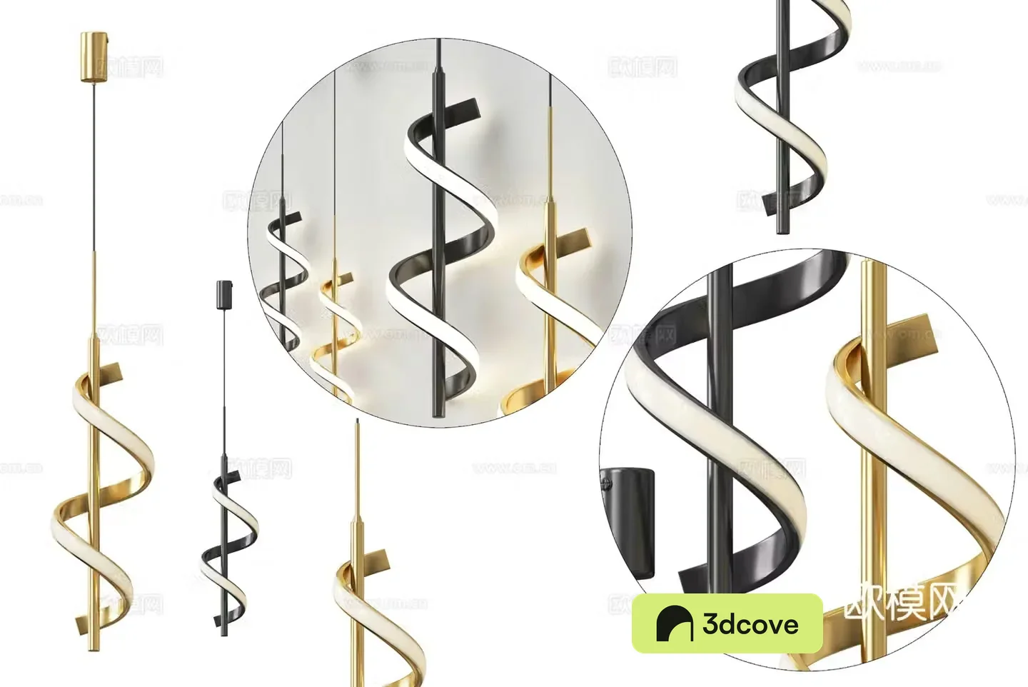 Modern simple and light luxury chandeliers simple chandeliers living room chandeliers curved chandeliers