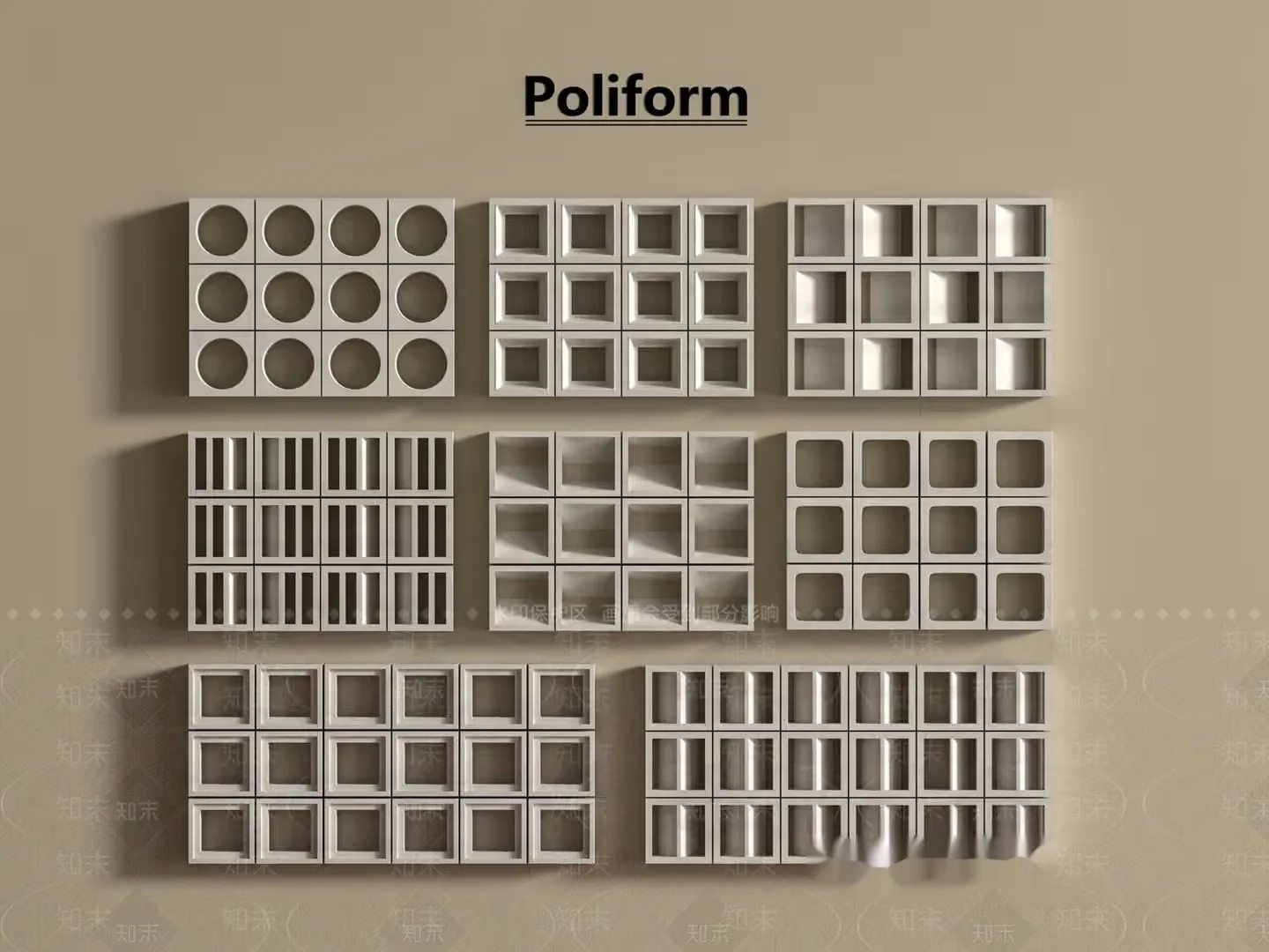 Poliform Shelving Units 3D Model – 4010 – VRAY Render