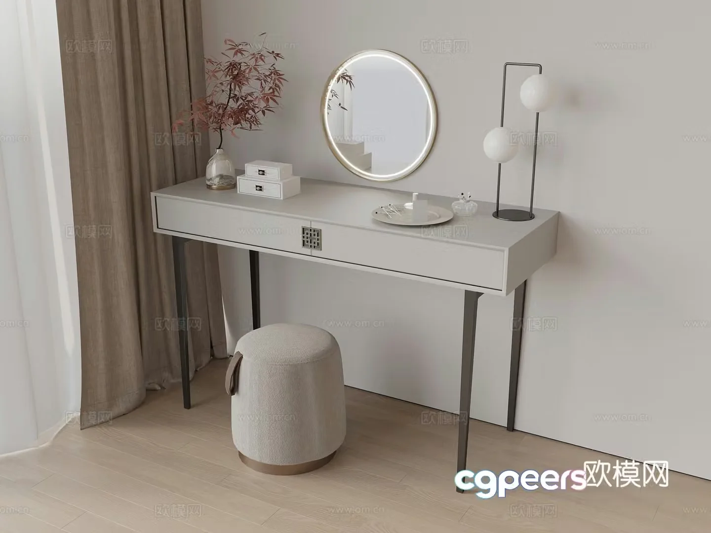 New Chinese style dresser 3d model