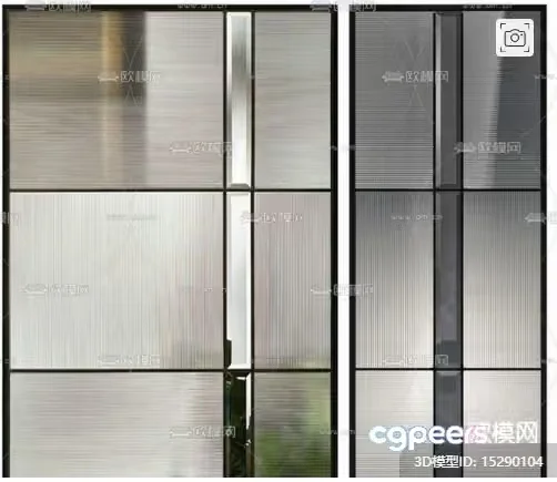 Modern Sliding Doors 3D Model – 19541 – VRAY Render