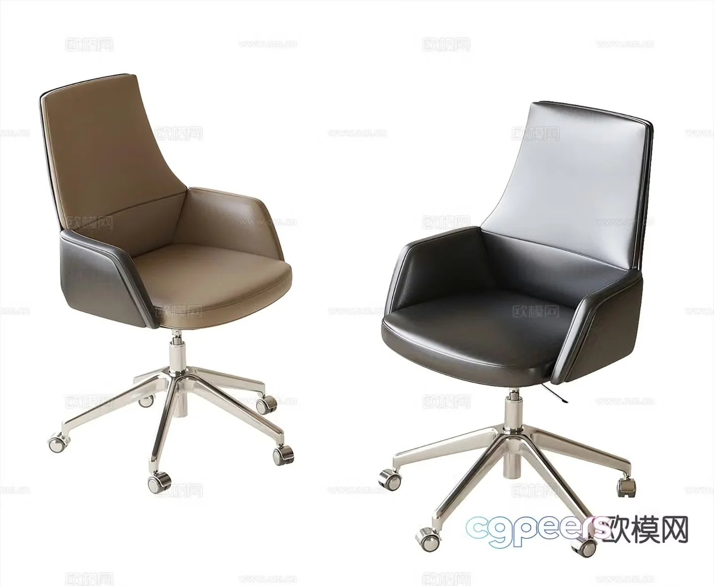 Modern office chair boss chair swivel chair 3d model