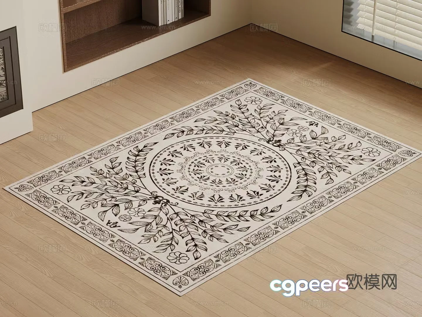 Retro style carpet 3d model