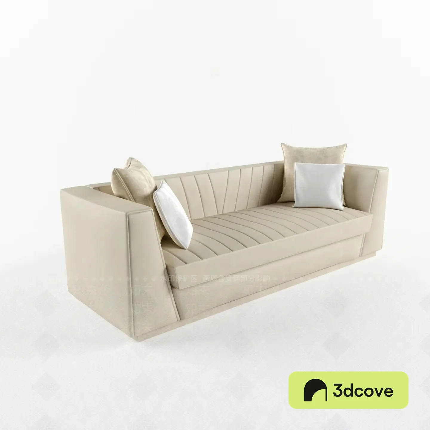 A Cream-Colored Sofa