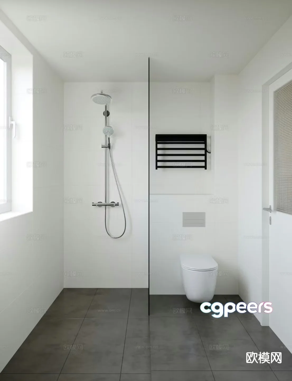 Minimalist bathroom bathroom 3d model