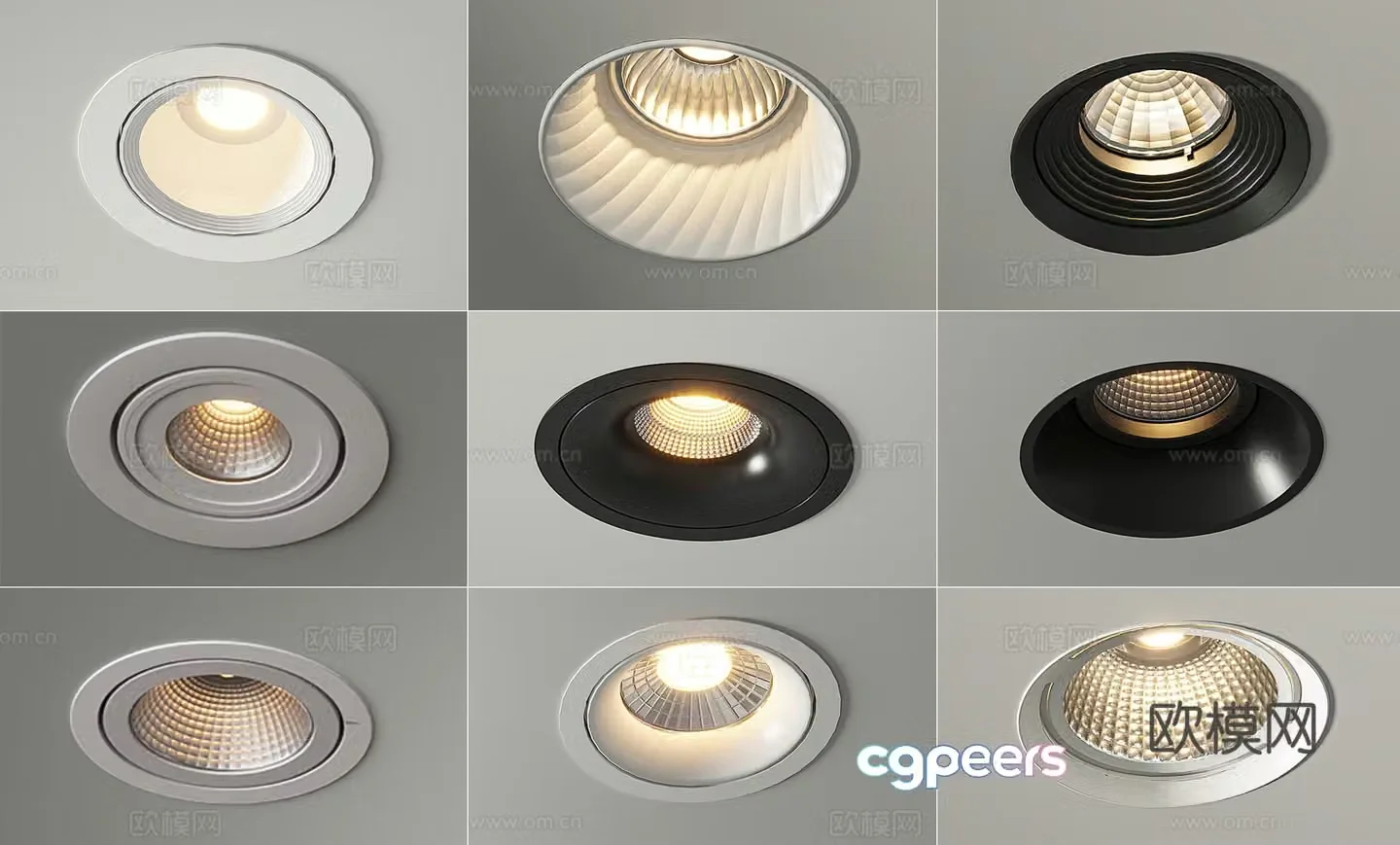 Modern downlight spotlight 3d model