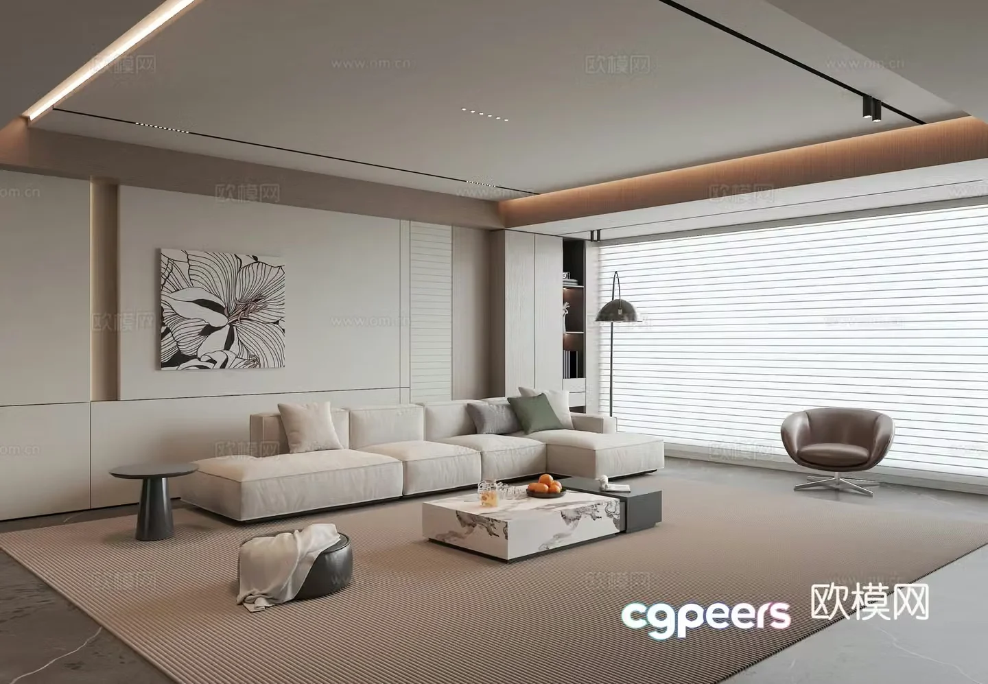 Home Living Room 3D Model
